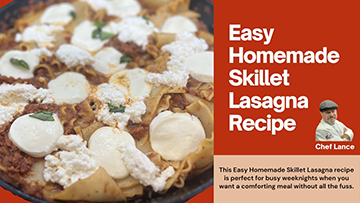 Easy Homemade Skillet Lasagna