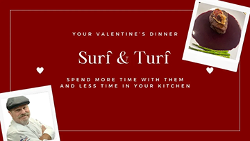 Surf-N-Turf - nothing says Valentine's Day (or other romantic dinner) than perfectly cooked steak and lobster. Today you will learn how to put together this simple, and fast, dinner for your special someone.